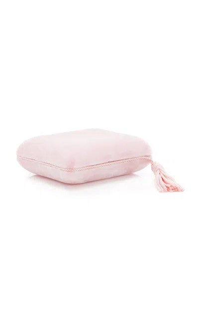 Sophie Bille Brahe Tasseled Velvet Jewelry Case In Pink