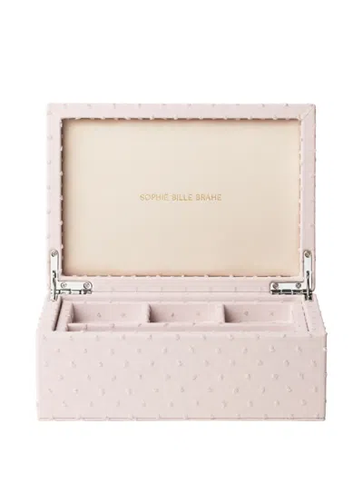 Sophie Bille Brahe Trésor Grande Cotton Jewellery Box In Pink