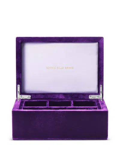 Sophie Bille Brahe Trésor Grande Jewellery Box (21 X 15 Cm) In Purple