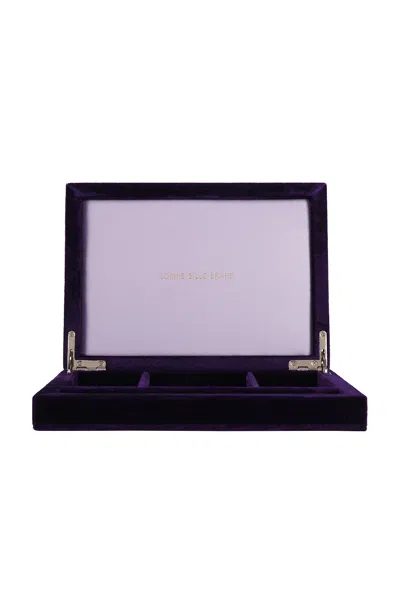 Sophie Bille Brahe Tresor Velvet Jewelry Box In Purple