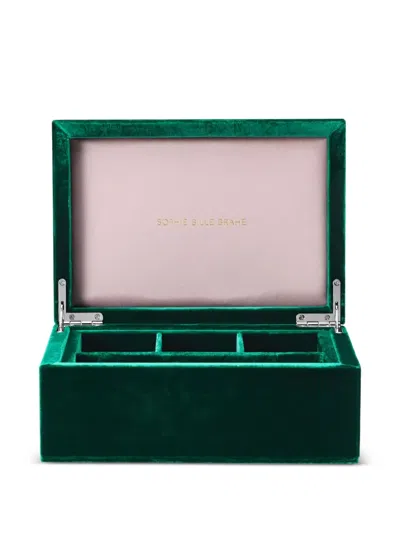 Sophie Bille Brahe Velvet-finish Box In Green