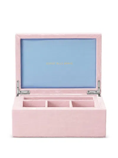 Sophie Bille Brahe Velvet-finish Box In Pink