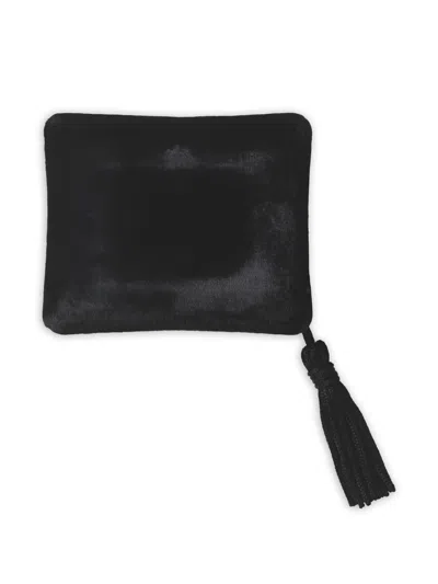 Sophie Bille Brahe Velvet Jewellery Box (10.5 X 8.5 Cm) In Black