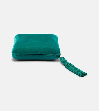 Sophie Bille Brahe Velvet Jewelry Box In Green