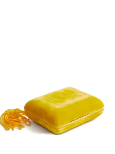 Sophie Bille Brahe Velvet Lily Limo Jewellery Box In Yellow