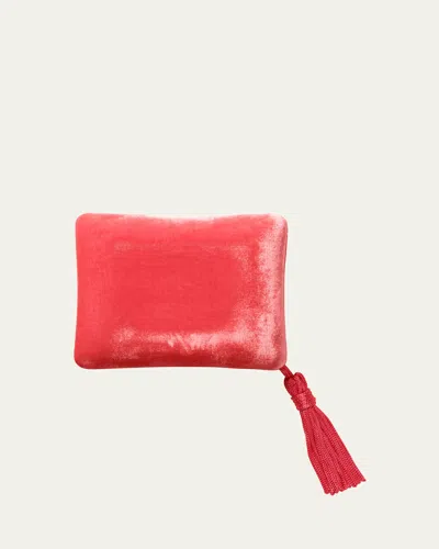 Sophie Bille Brahe Velvet Small Jewelry Box In Tulipe Rouge, 10.5cm