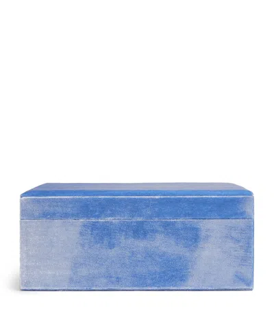 Sophie Bille Brahe Velvet Trésor Grande Jewellery Box In Blue