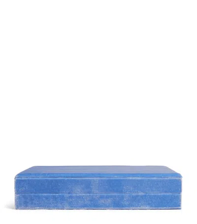 Sophie Bille Brahe Velvet Trésor Jewellery Box In Blue
