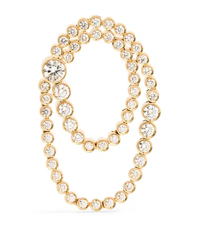 Sophie Bille Brahe Yellow Gold And Diamond Embrassée De Diamant Single Left Earring