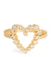 Sophie Bille Brahe Yellow Gold And Diamond Ensemble Heart Ring In Gold