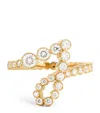 Sophie Bille Brahe Yellow Gold And Diamond Ensemble ‘j' Ring In Gold