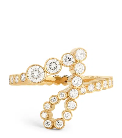 Sophie Bille Brahe Yellow Gold And Diamond Ensemble ‘j' Ring