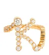 Sophie Bille Brahe Yellow Gold And Diamond Ensemble ‘k' Ring In Gold
