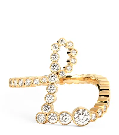 Sophie Bille Brahe Yellow Gold And Diamond Ensemble ‘l' Ring