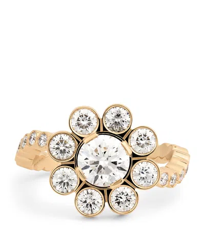 Sophie Bille Brahe Yellow Gold And Diamond Fleur Royale Ring