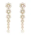 Sophie Bille Brahe Yellow Gold And Diamond Fontaine De Fleurs Earrings