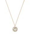 Sophie Bille Brahe Yellow Gold And Diamond Lily Fleur Simple Necklace In Gold