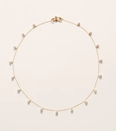 Sophie Bille Brahe Yellow Gold And Diamond Lou Of The Valley Necklace In White