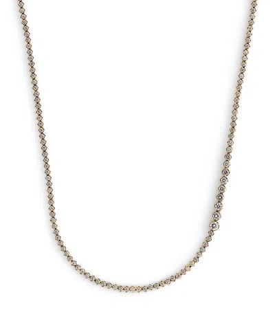 Sophie Bille Brahe Yellow Gold And Diamond Nuage De Tennis Necklace