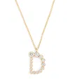 Sophie Bille Brahe Yellow Gold And Diamond Soprano 'd' Necklace