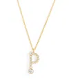 Sophie Bille Brahe Yellow Gold And Diamond Soprano 'p' Necklace In Gold