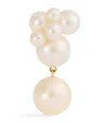 Sophie Bille Brahe Yellow Gold And Pearl Bisou Perle Single Earring In Neutral