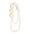 Sophie Bille Brahe Yellow Gold And Pearl Embrassée De Perle Single Left Earring In Gold