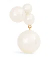 Sophie Bille Brahe Yellow Gold And Pearl Stella Perle Single Earring In Gold