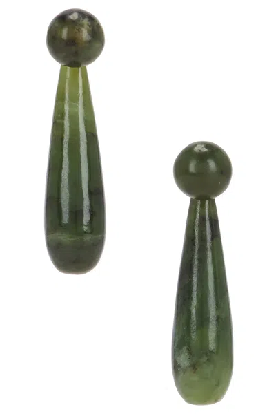 Sophie Buhai Green Medium Angelika Earrings In Jade