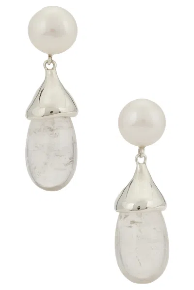 Sophie Buhai Audrey Quartz Earrings In Metallic