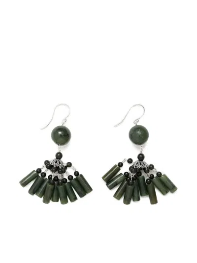 Sophie Buhai Beaded Drop Earrings In Brown
