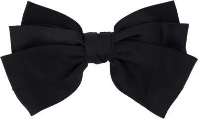 Sophie Buhai Black Classic Silk Bow Barrette