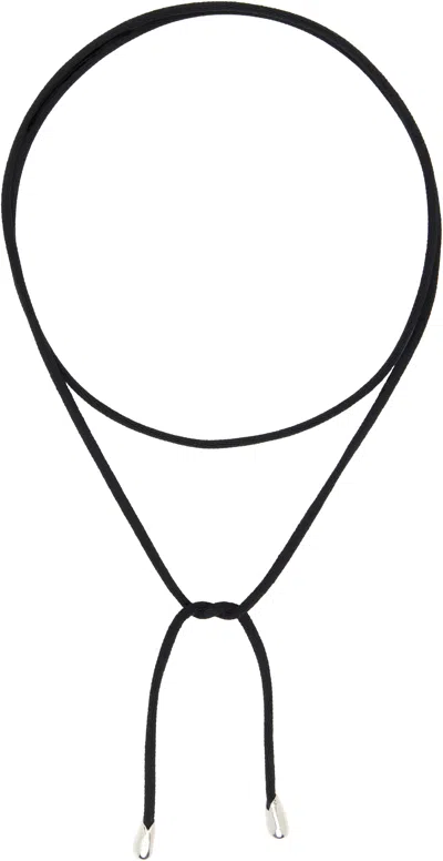 Sophie Buhai Black Elegant Shoelace Choker