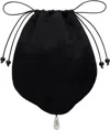 Sophie Buhai Black Teardrop Pouch In Black