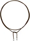 Sophie Buhai Brown Elegant Shoelace Choker In Brown