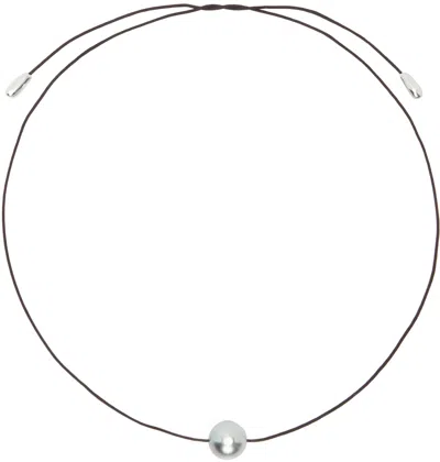 Sophie Buhai Brown Emilie Tahitian Pearl Choker In Peacock Pearl