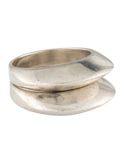 Pre-owned Sophie Buhai Disc Ring Pair - Set Of Two In Multicolor