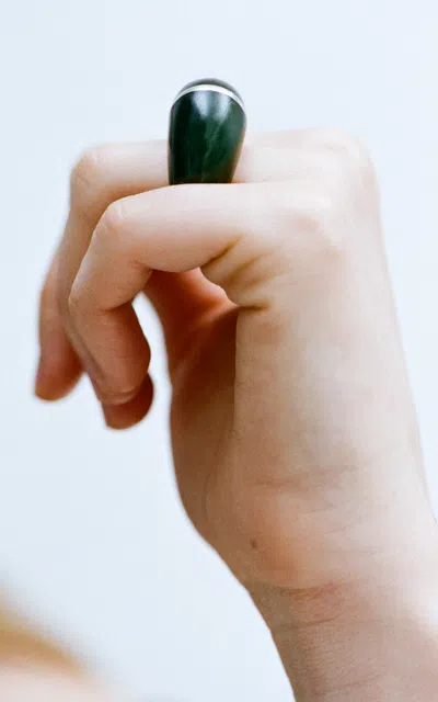 Sophie Buhai Division Jade Ring In Green