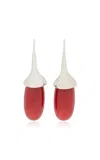 Sophie Buhai Dripping Stone Sterling Silver Carnelian Earrings In Red