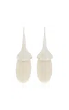 Sophie Buhai Dripping Stone Sterling Silver Tagua Earrings In White