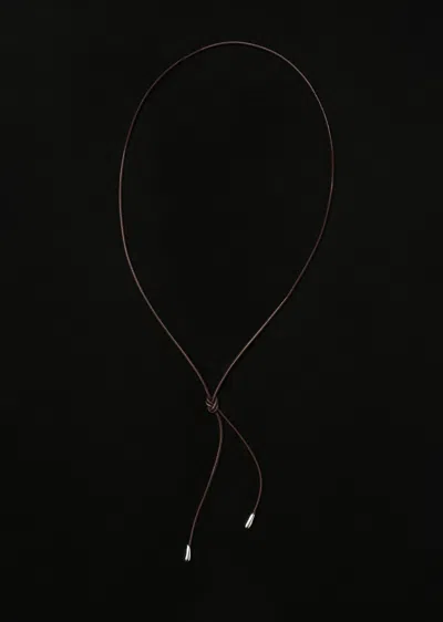 Sophie Buhai Elegant Shoelace Choker In Brown