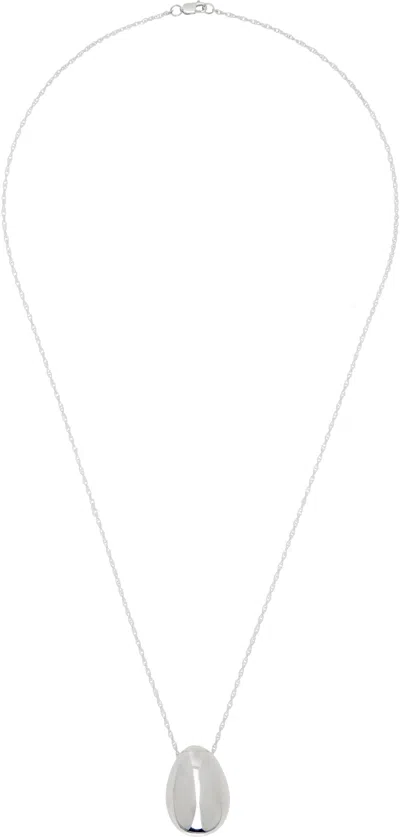 Sophie Buhai Everyday Egg Pendant Neckl;ace In Silver
