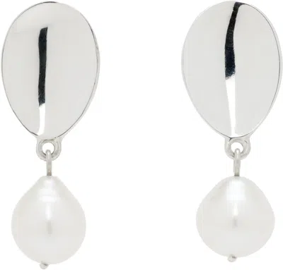 Sophie Buhai Everyday Pearl Drop Earrings In Silver