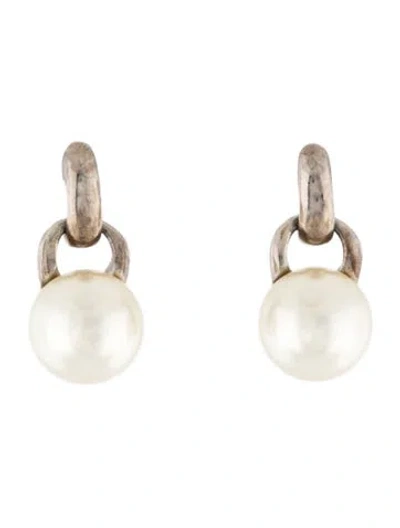 Pre-owned Sophie Buhai Faux Pearl Drop Earrings In Multicolor
