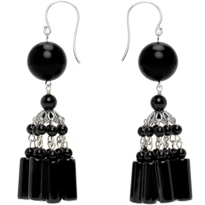 Sophie Buhai Flamenco Earrings In Onyx