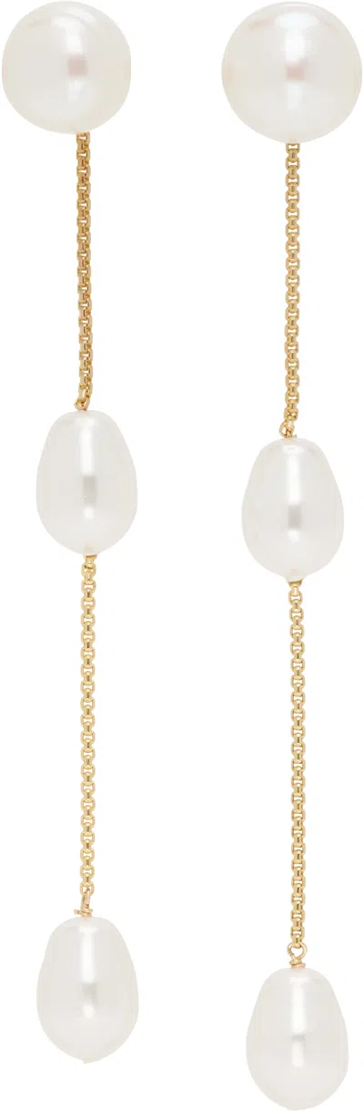 Sophie Buhai Gold Small Pearl Drop Earrings