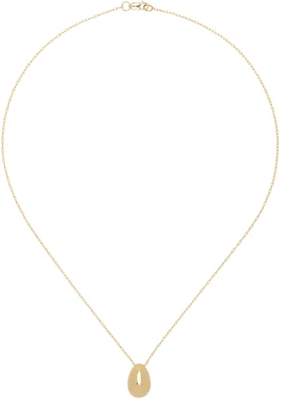 Sophie Buhai Gold Tiny Egg Pendant Necklace In 18k Gold Verm