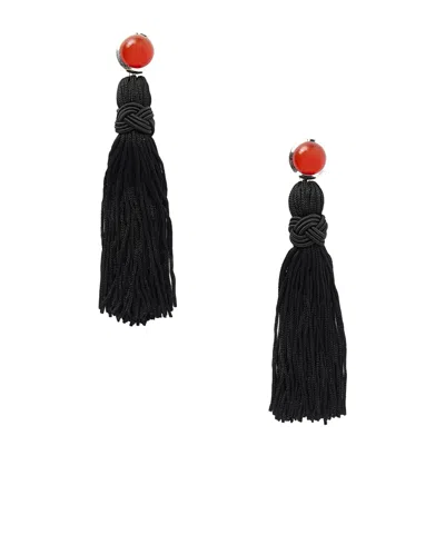 Sophie Buhai Handmade Silver Earrings In Black