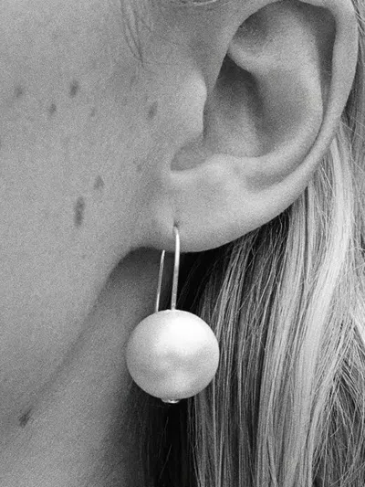 Sophie Buhai Iris Pearl Earrings In White