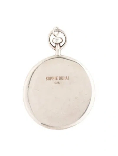 Pre-owned Sophie Buhai Large Circle Pendant, 2" In Multicolor